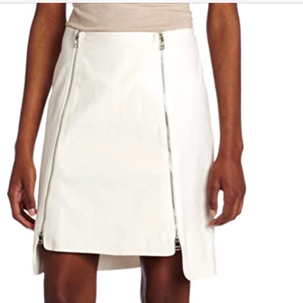 July 4th RARERobert Rodriguez white skirt w/ dual zippers size 8